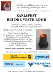 Einladung zum Karlsfest 2019 - Verein Vestenrohr-Karlstisch